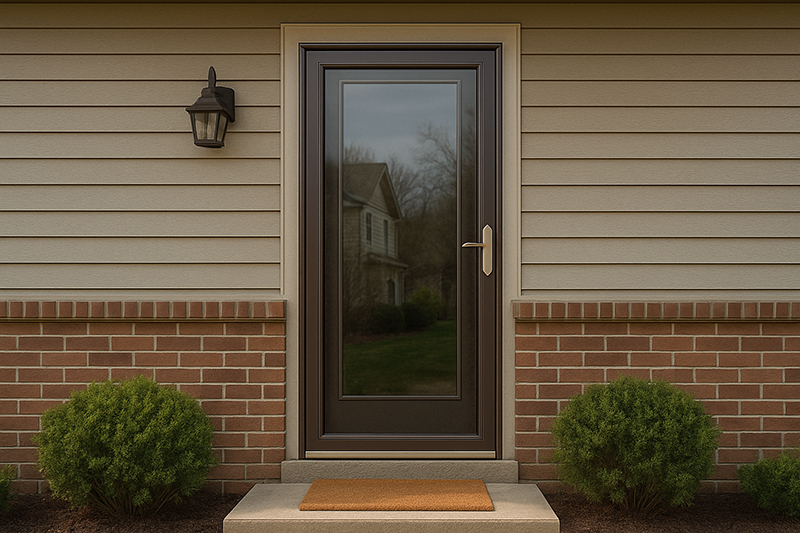 storm door on a residential house